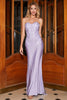 Load image into Gallery viewer, Stilig havfrue Sweetheart Lilac Corset Prom kjole med blonder Appliques