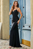 Load image into Gallery viewer, Mermaid Beaded Black Prom kjole med volanger