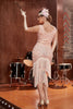 Load image into Gallery viewer, rødme paljetter 1920-tallet Flapper Gatsby Kjole med frynser