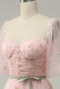 Load image into Gallery viewer, A Line Sweetheart Blush Long Prom Dress med broderi