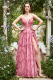 Sweetheart A-Line Dusty Rose Long Prom Kjole