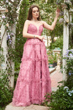 Sweetheart A-Line Dusty Rose Long Prom Kjole