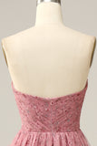 Dusty Rose Sweetheart A-Line Ballkjole