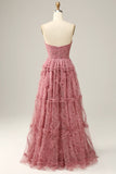 Dusty Rose Sweetheart A-Line Ballkjole