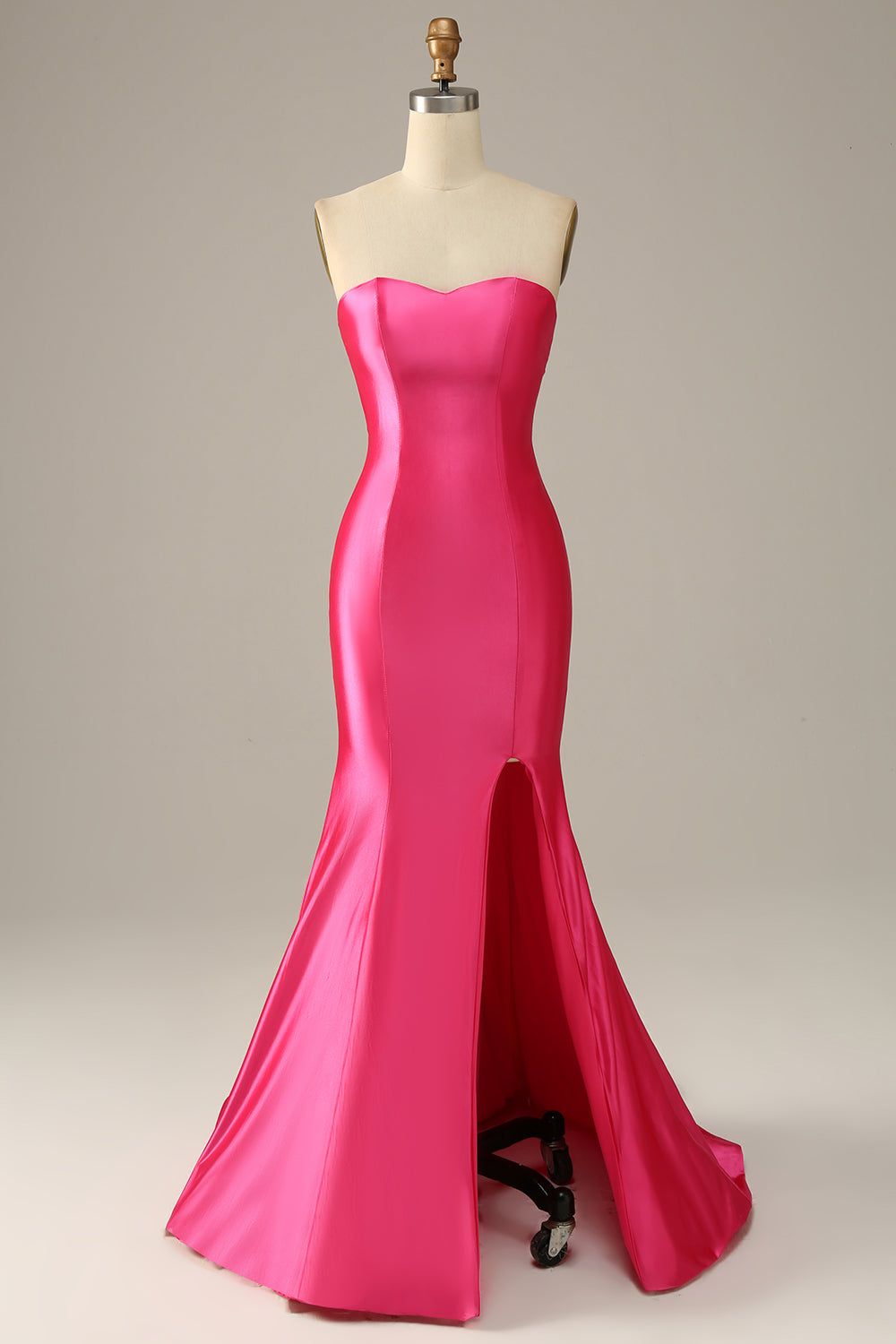 Fuchsia Sweetheart Havfrue Prom kjole