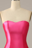 Fuchsia Sweetheart Havfrue Prom kjole