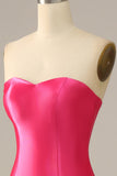 Fuchsia Sweetheart Havfrue Prom kjole