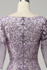 Load image into Gallery viewer, Grey Purple Chiffon Mor til bruden kjole med blonder