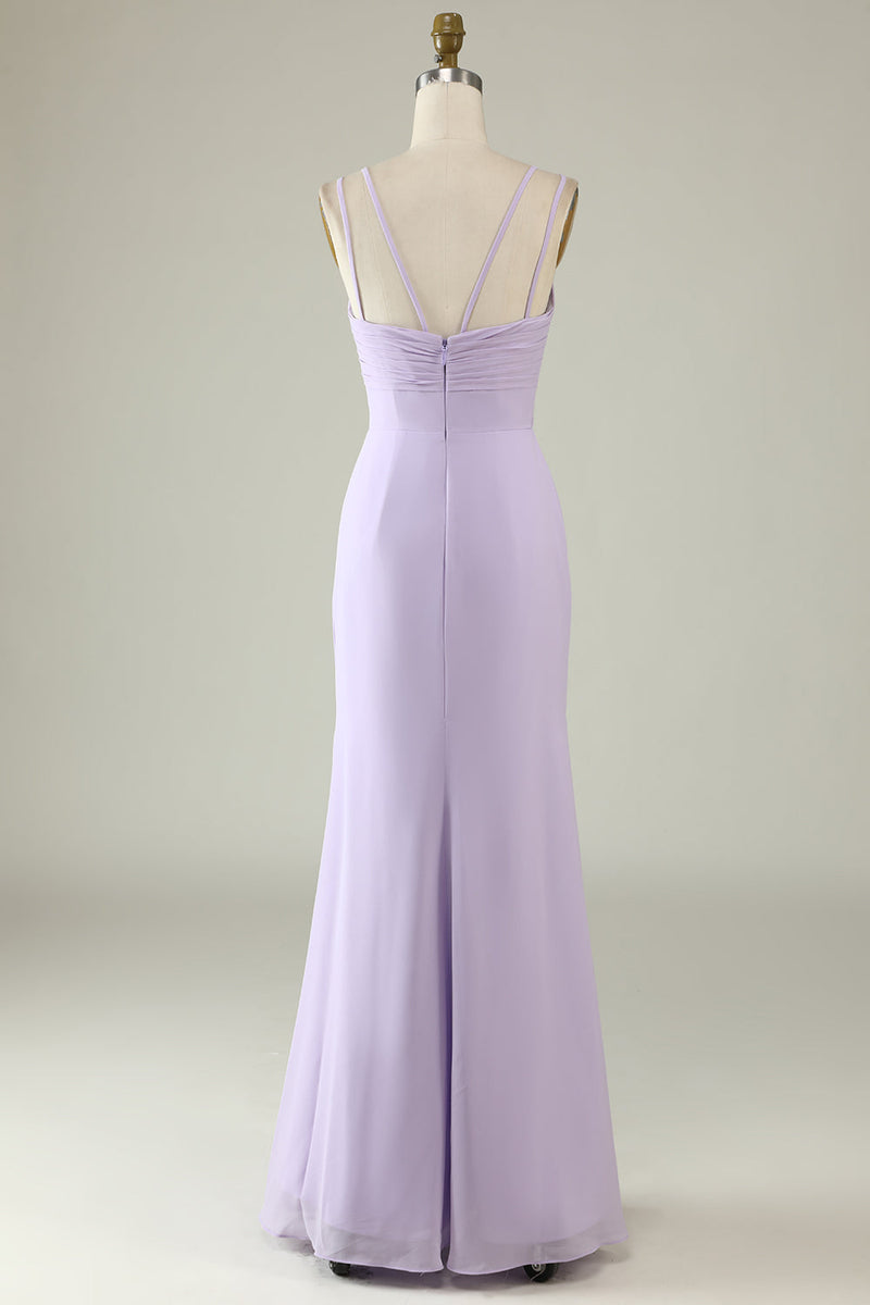 Load image into Gallery viewer, Sage Green havfrue drapert brudepike kjole