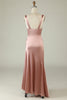 Load image into Gallery viewer, Blush asymmetrisk brudepike kjole med spalt