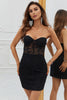 Load image into Gallery viewer, Hot Selling Bodycon Sweetheart Lilla korsett Homecoming kjole med Appliques