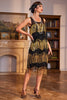 Load image into Gallery viewer, Golden Fringes Flapper Flott Gatsby-kjole med paljetter