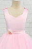 Load image into Gallery viewer, rosa gulv lengde blomst jente kjole