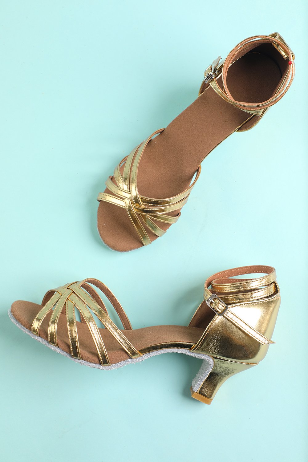 Gull sandaler til dame