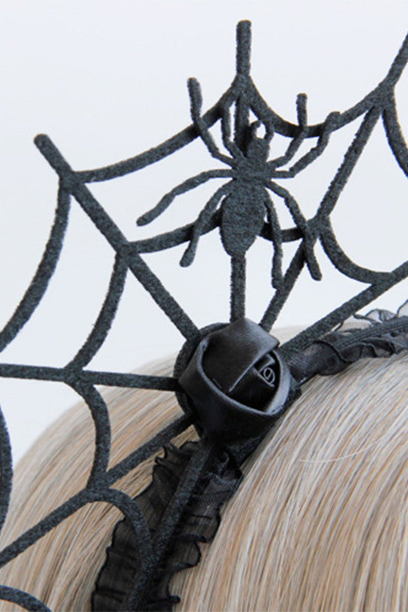 Load image into Gallery viewer, Spider Web Halloween morsomt hodebånd