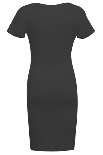 Bodycon V Neck 1960-tallet Kjole med ermer