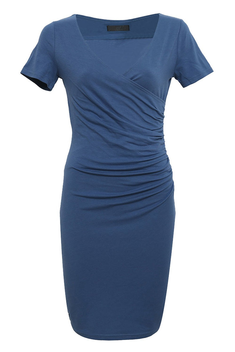 Load image into Gallery viewer, Bodycon V Neck 1960-tallet Kjole med ermer