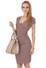 Load image into Gallery viewer, Bodycon V Neck 1960-tallet Kjole med ermer