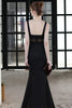 Load image into Gallery viewer, svart havfrue langball formell kjole