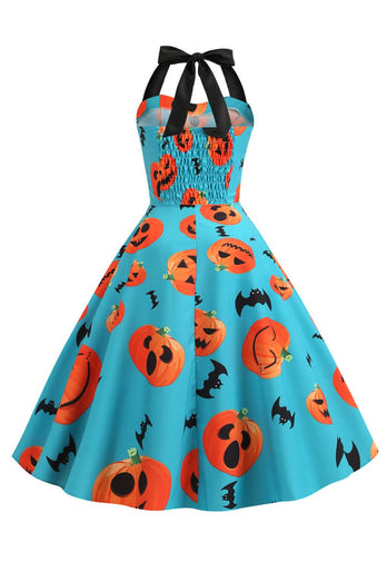 oransje grime halloween vintage kjole