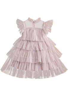 Rosa A Line Tiered Tylle Girl Dress