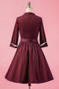 Load image into Gallery viewer, marineblå vintage pluss størrelse wrap kjole