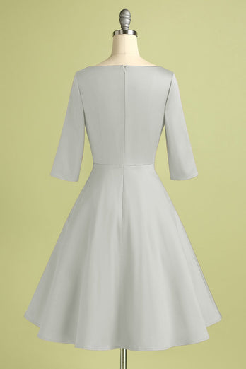 Pluss størrelse hvit formell kjole