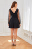 Load image into Gallery viewer, vintage svart polka prikker ermer kjole