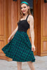 Load image into Gallery viewer, grønn plaid grime vintage kjole