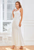 Load image into Gallery viewer, hvite stropper havfrue brude fest kjole med blonder