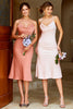 Load image into Gallery viewer, brun spaghetti stropper slip brudepike kjole