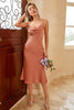 Load image into Gallery viewer, brun spaghetti stropper slip brudepike kjole