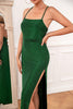 Load image into Gallery viewer, grønn glitter enkel ballkjole