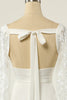 Load image into Gallery viewer, hvit havfrue lange ermer brudekjole