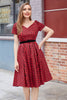 Load image into Gallery viewer, rød rutete vintage kjole