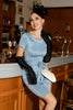 Load image into Gallery viewer, lyseblå vintage 1960-tallet kjole