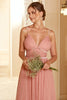 Load image into Gallery viewer, en linje lang brudepike kjole med ruffles