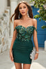 Load image into Gallery viewer, Slire Spaghetti stropper Svart Kort Homecoming kjole med Appiques