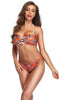 Load image into Gallery viewer, spenne stropp print bandeau bikini