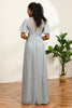 Load image into Gallery viewer, Grå V-Neck Chiffon A-Line brudepike kjole