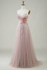 Load image into Gallery viewer, Blush A-Line korsett Long Tylle Prom kjole med applikasjoner