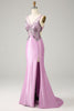 Load image into Gallery viewer, Lilla havfrue ryggløs spaghetti stropper sommerfugler Prom kjole