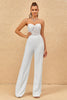 Load image into Gallery viewer, Sweetheart Ivory Wedding jumpsuits med blonder