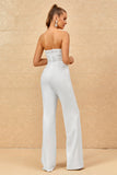 Sweetheart Ivory Wedding jumpsuits med blonder